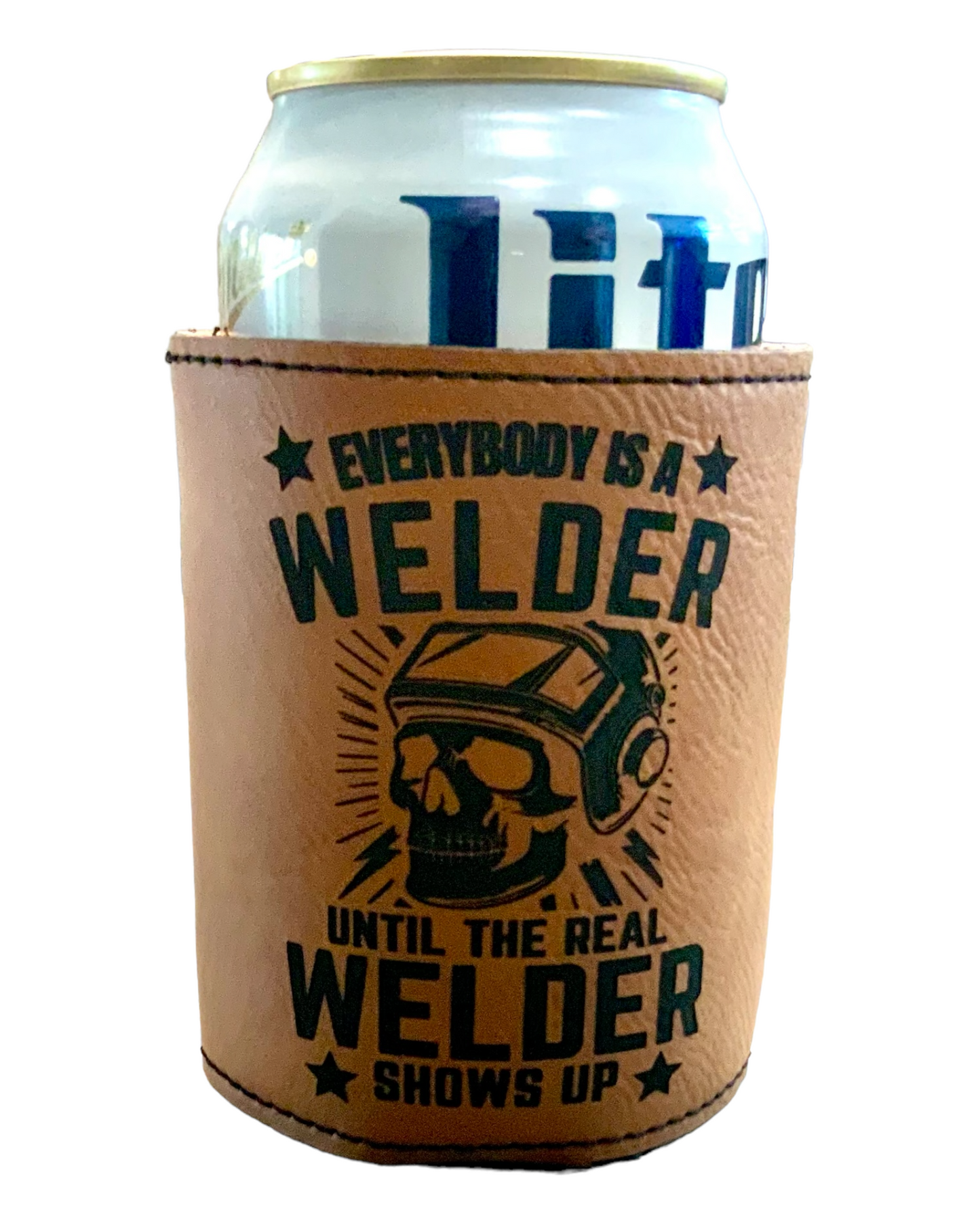 Welder BRAGGING Leatherette Koozie