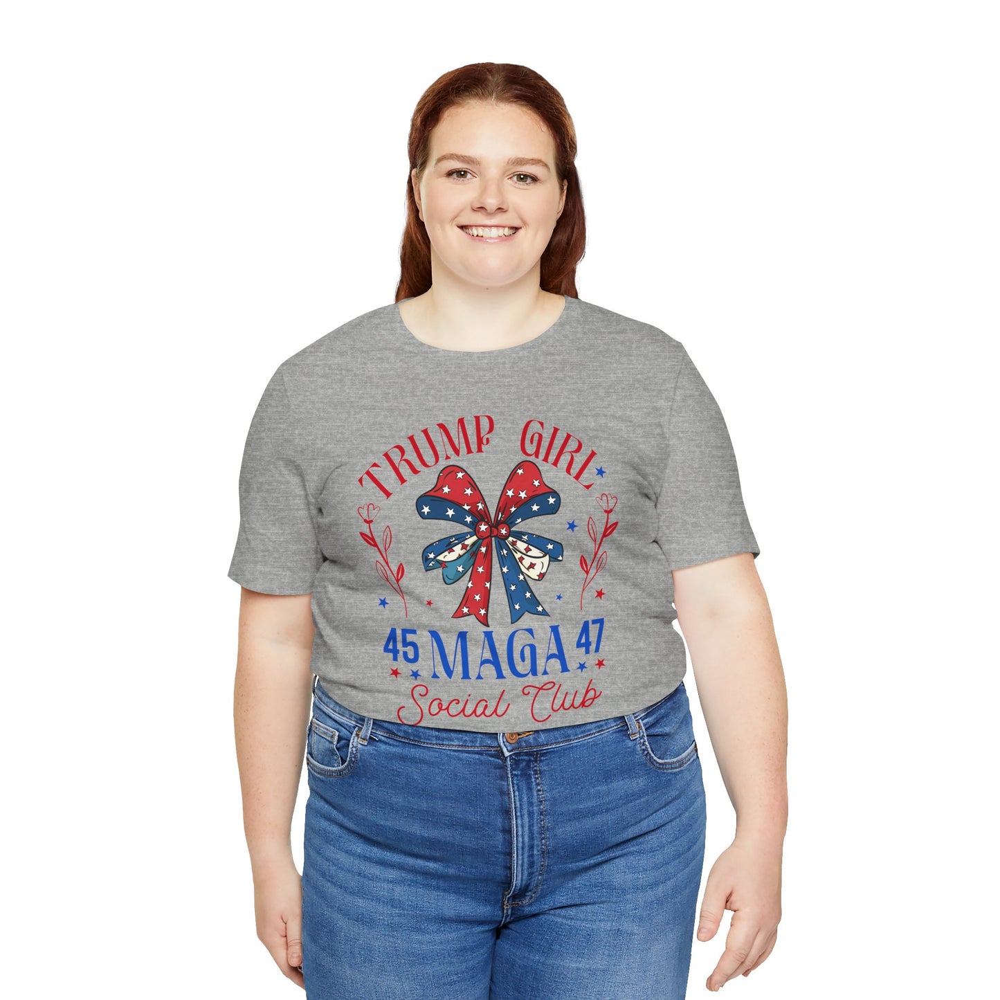 Trump Girl  MEGA 45 47Unisex Jersey Short Sleeve Tee