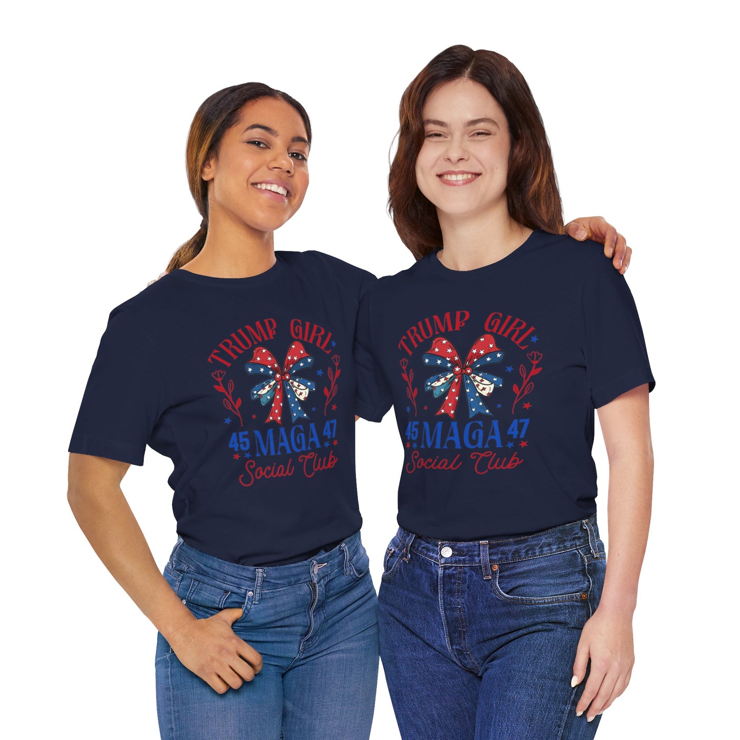 Trump Girl  MEGA 45 47Unisex Jersey Short Sleeve Tee