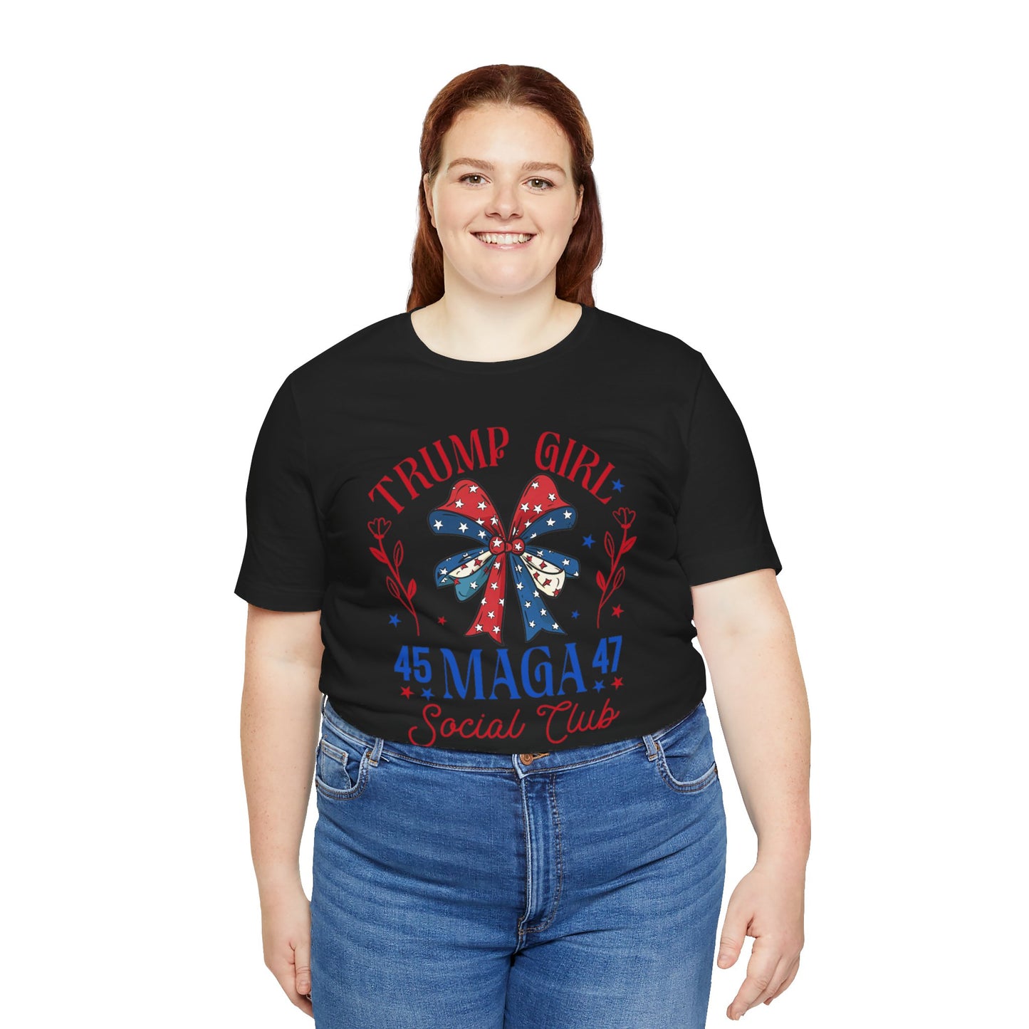 Trump Girl  MEGA 45 47Unisex Jersey Short Sleeve Tee