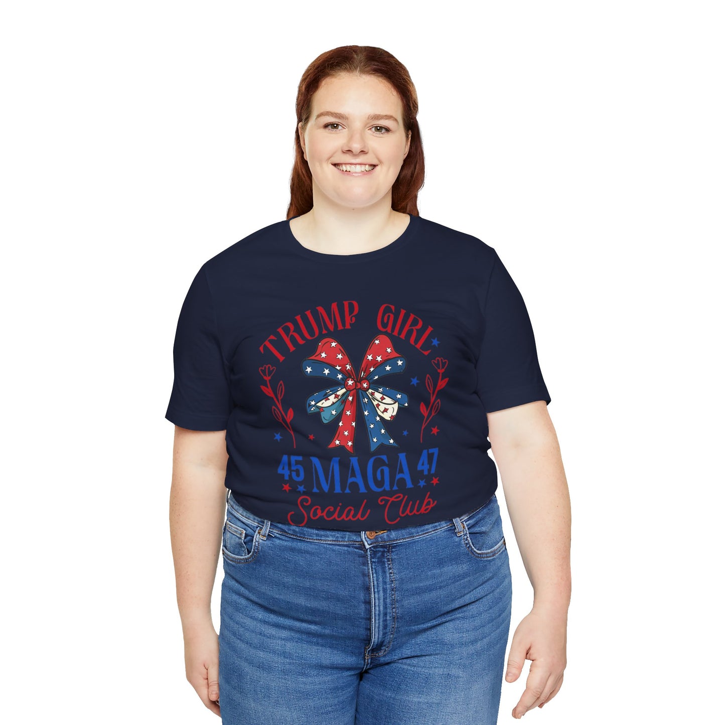 Trump Girl  MEGA 45 47Unisex Jersey Short Sleeve Tee