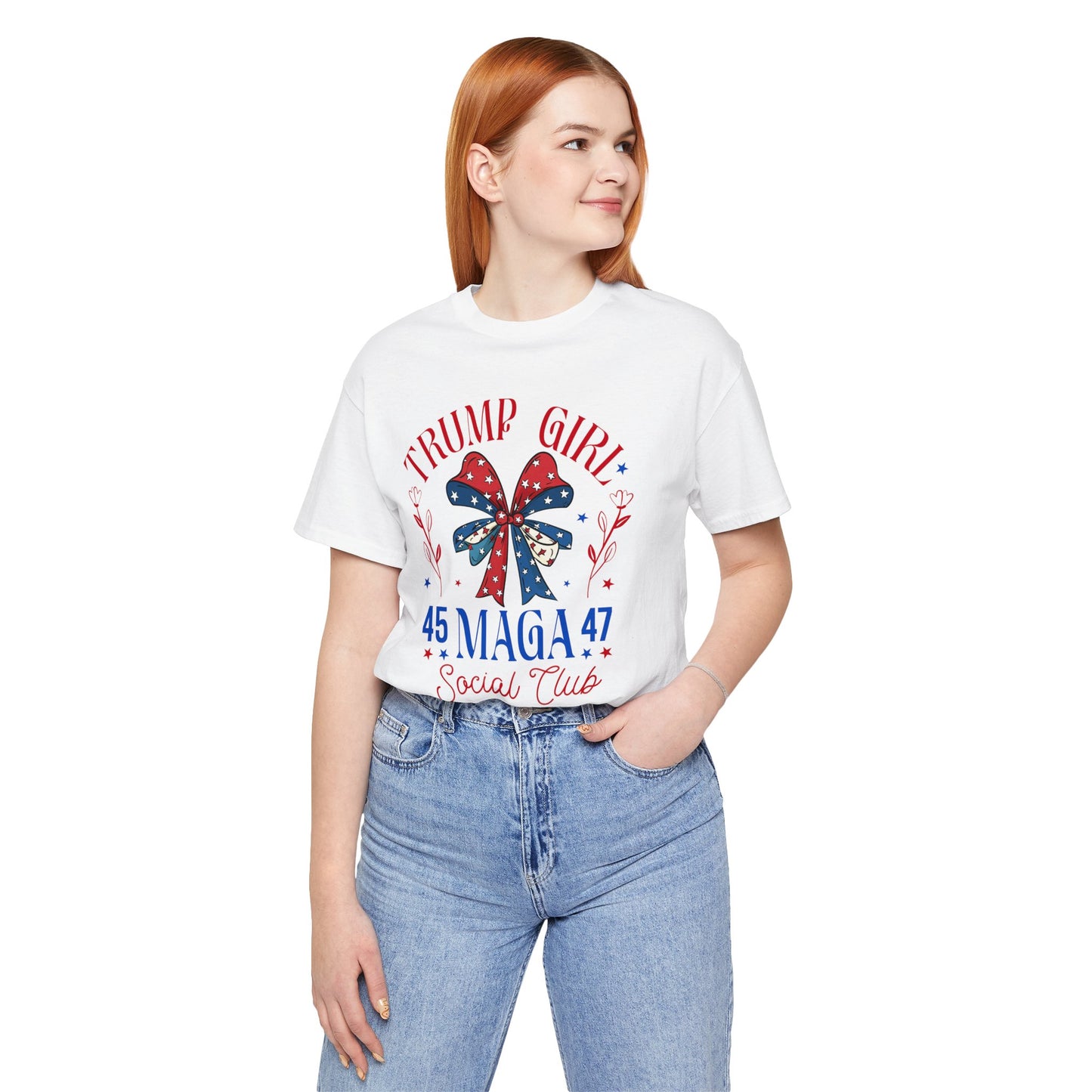 Trump Girl  MEGA 45 47Unisex Jersey Short Sleeve Tee