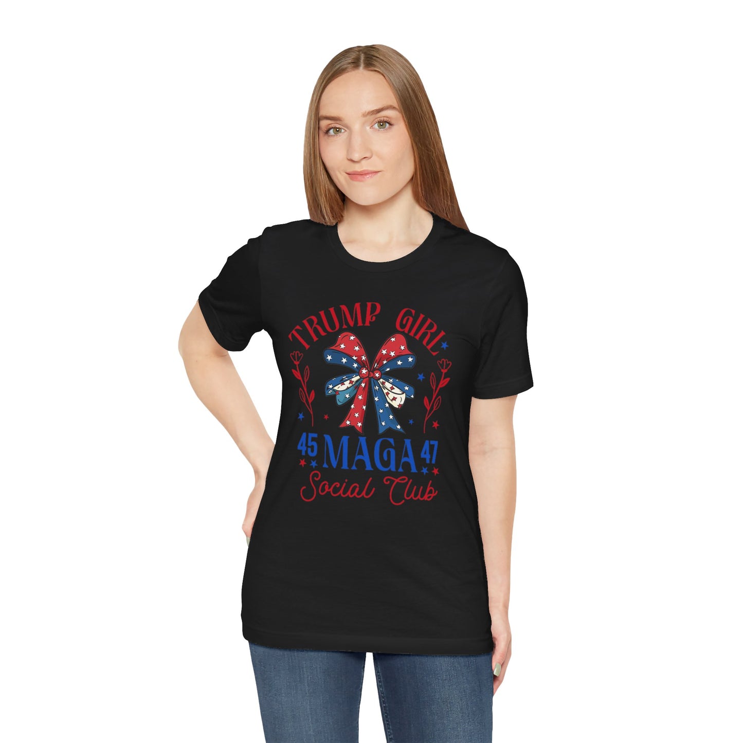 Trump Girl  MEGA 45 47Unisex Jersey Short Sleeve Tee