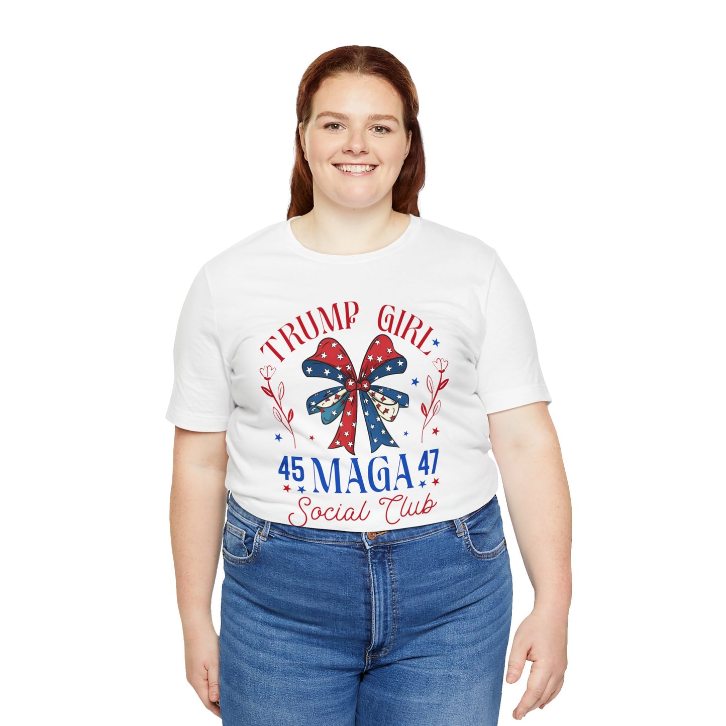 Trump Girl  MEGA 45 47Unisex Jersey Short Sleeve Tee
