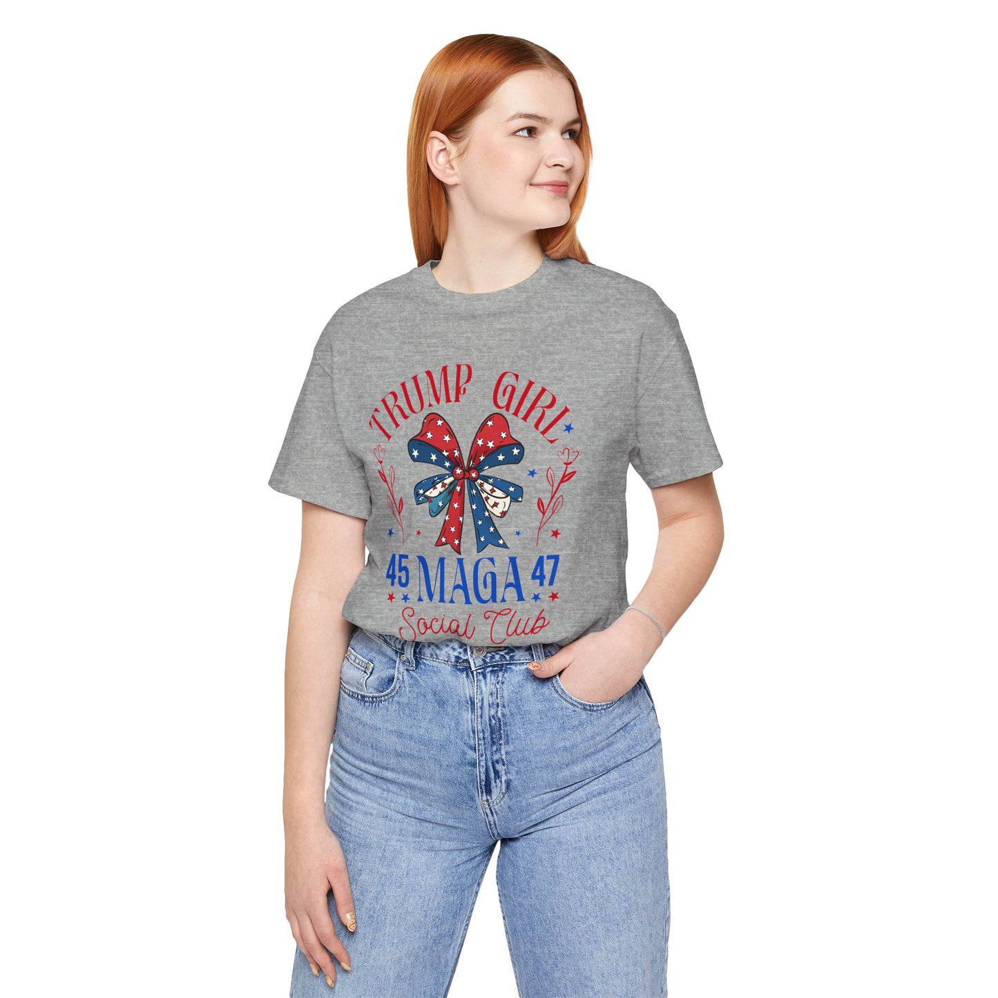 Trump Girl  MEGA 45 47Unisex Jersey Short Sleeve Tee