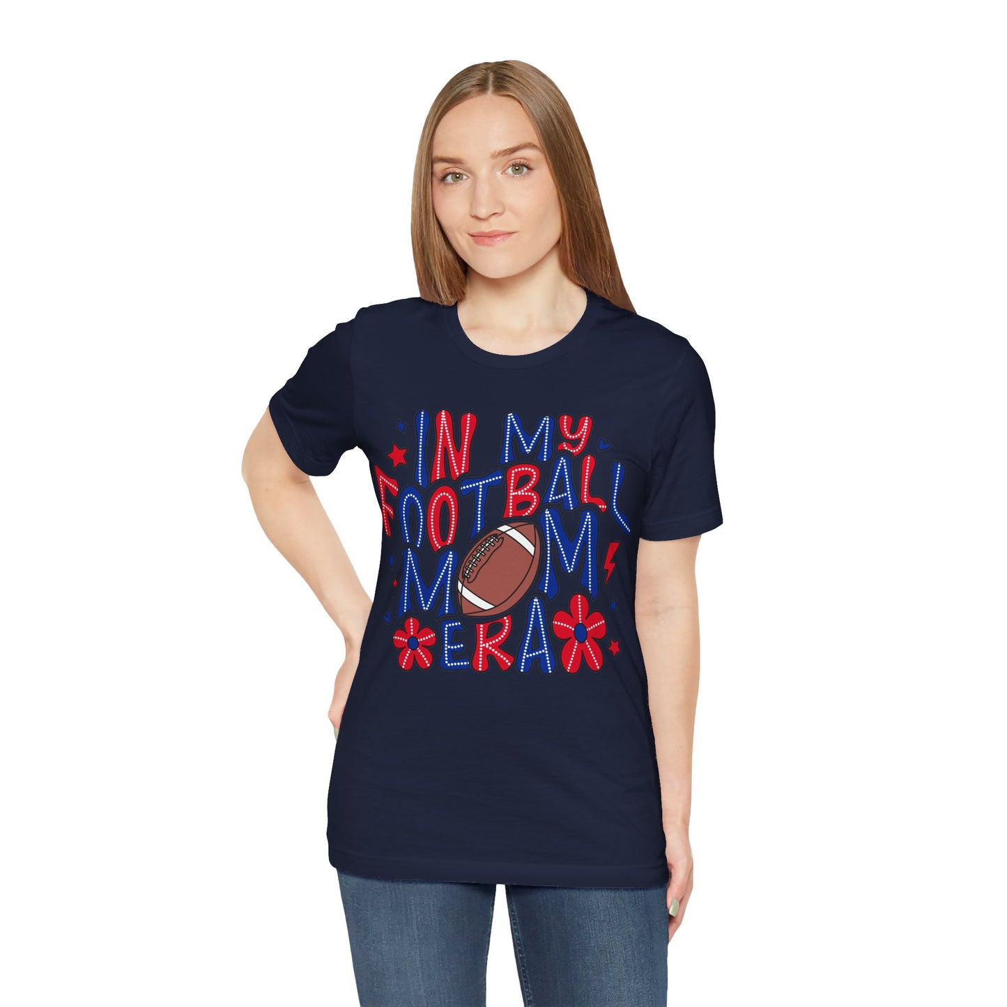 Football Mom ERA Unisex Jersey Short Sleeve Tee
