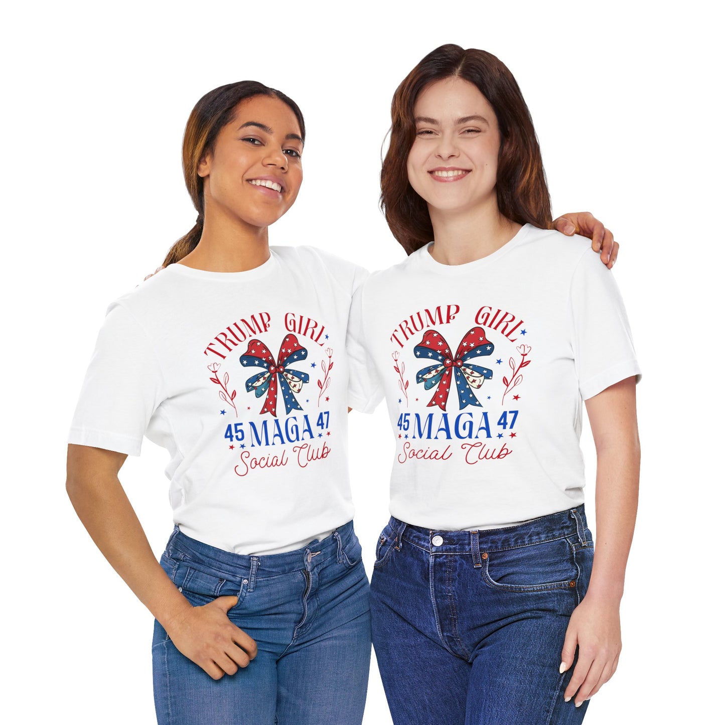 Trump Girl  MEGA 45 47Unisex Jersey Short Sleeve Tee