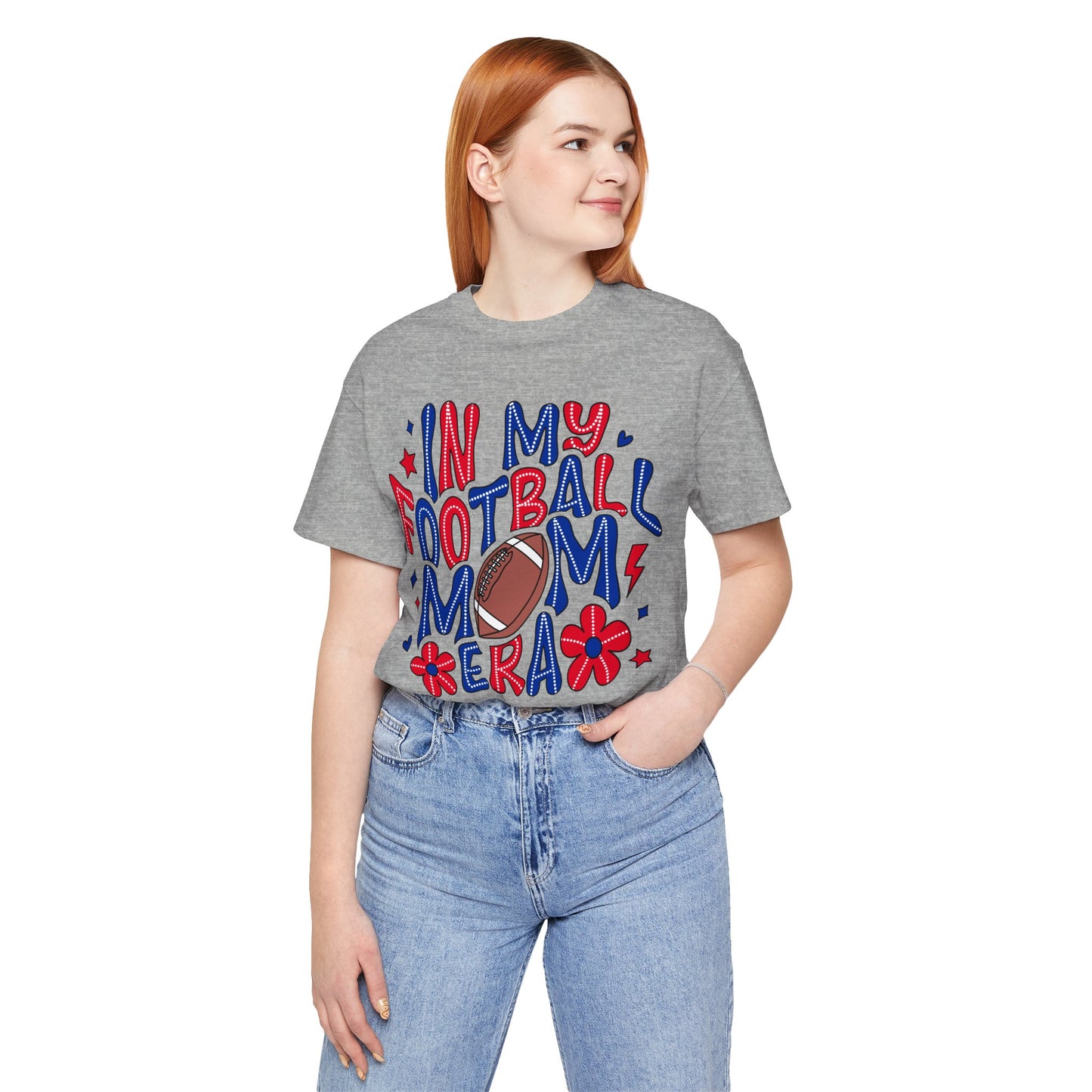 Football Mom ERA Unisex Jersey Short Sleeve Tee