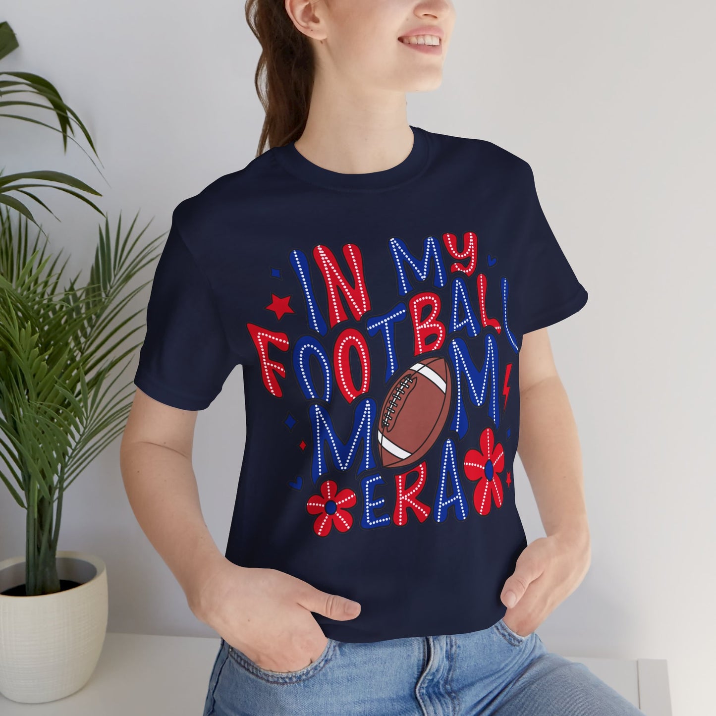 Football Mom ERA Unisex Jersey Short Sleeve Tee