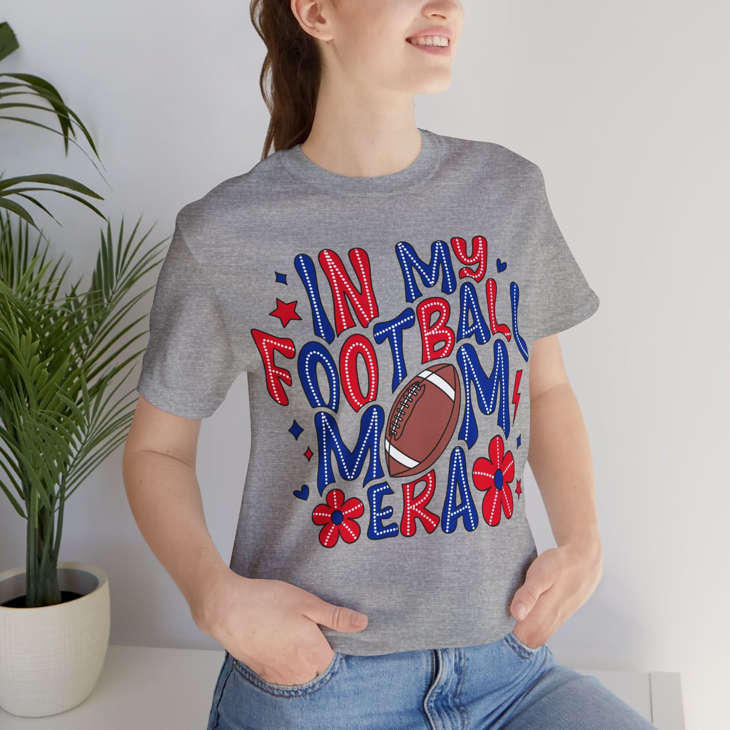 Football Mom ERA Unisex Jersey Short Sleeve Tee