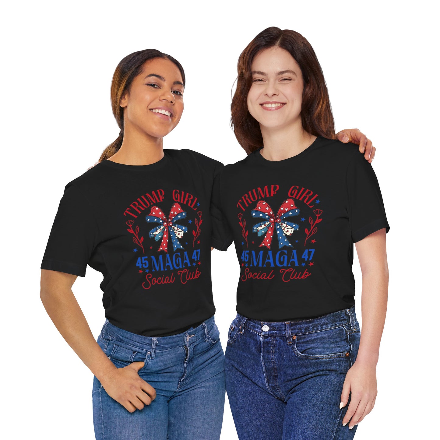 Trump Girl  MEGA 45 47Unisex Jersey Short Sleeve Tee