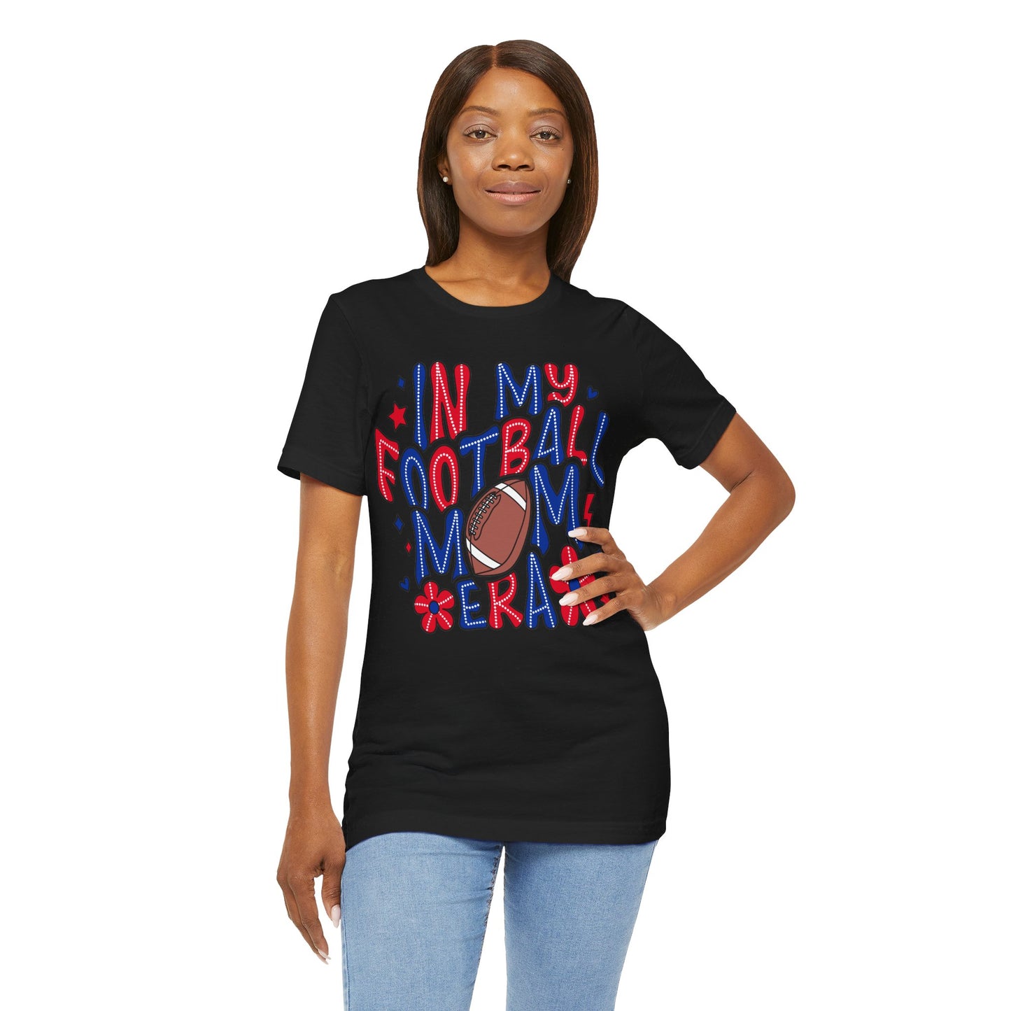 Football Mom ERA Unisex Jersey Short Sleeve Tee