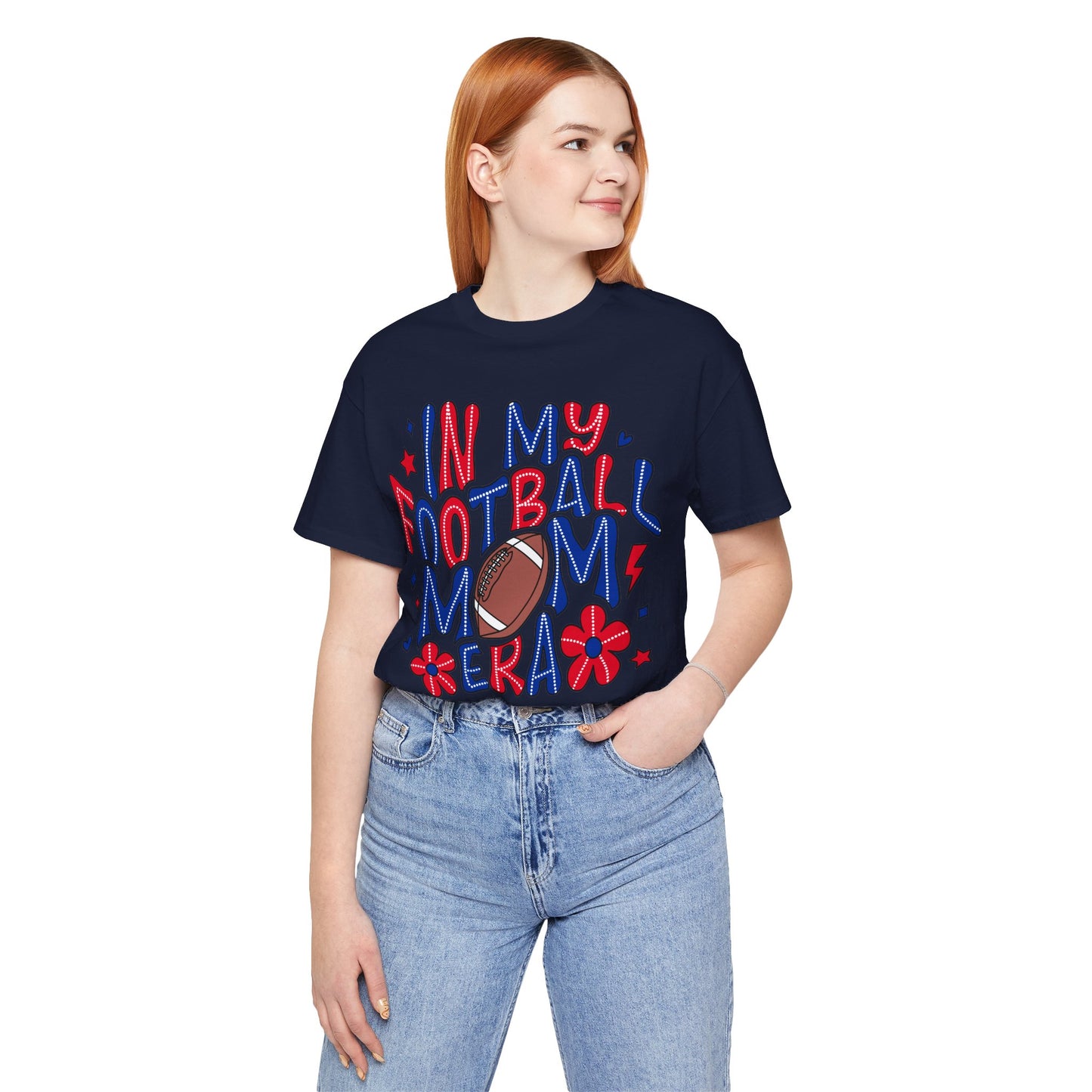 Football Mom ERA Unisex Jersey Short Sleeve Tee