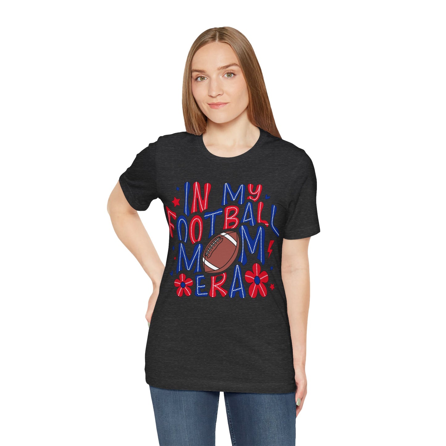 Football Mom ERA Unisex Jersey Short Sleeve Tee