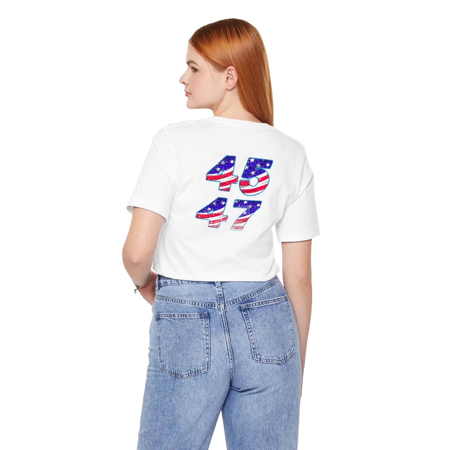 Trump Girl  MEGA 45 47Unisex Jersey Short Sleeve Tee