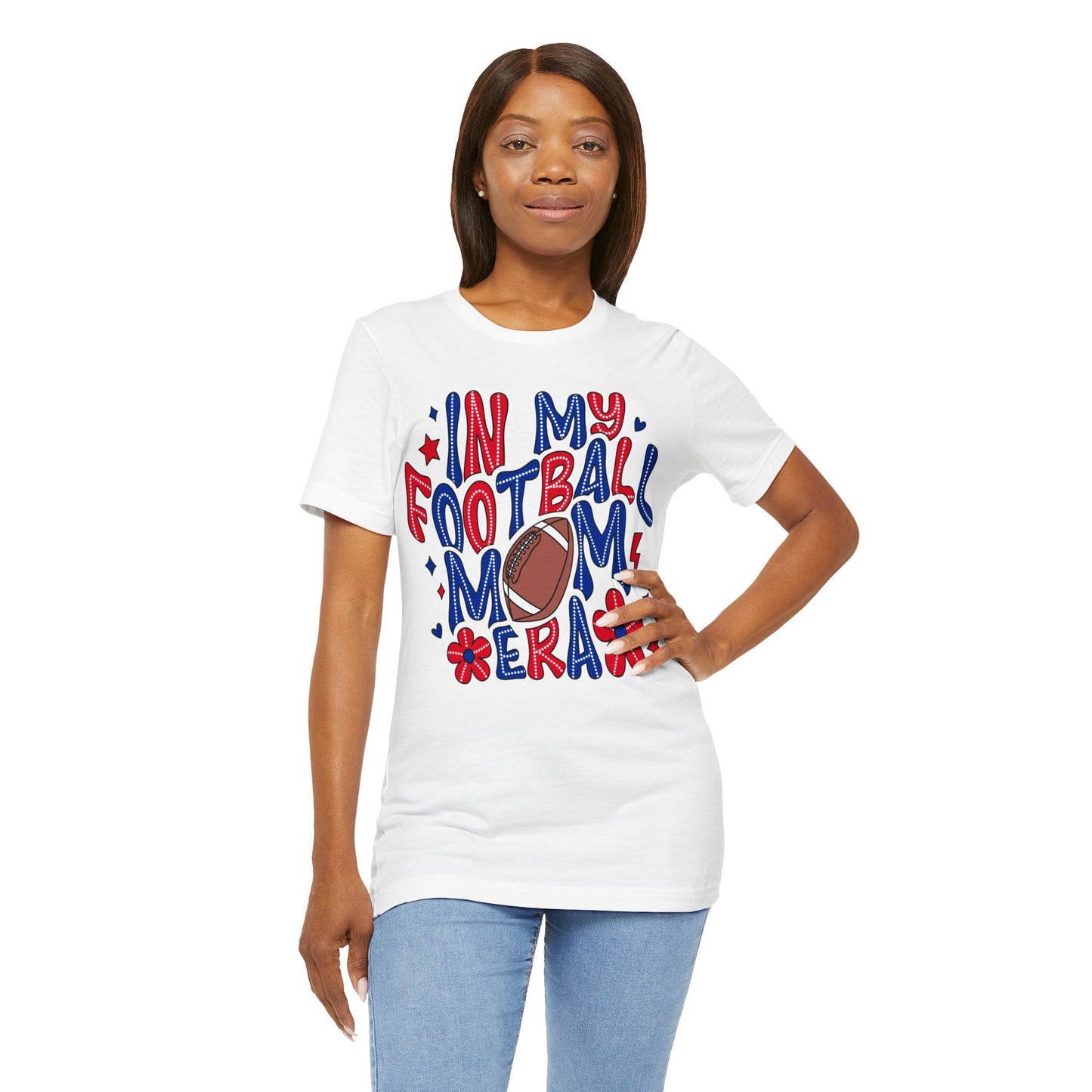 Football Mom ERA Unisex Jersey Short Sleeve Tee