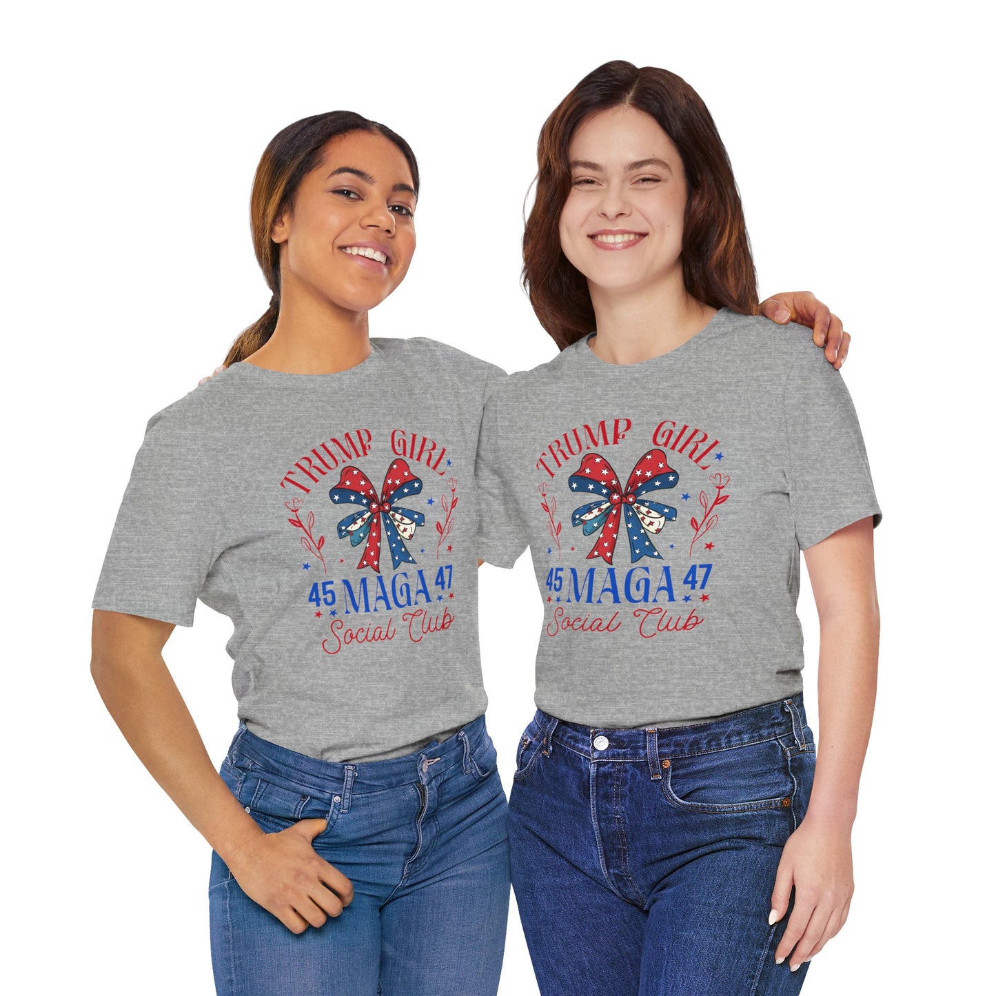Trump Girl  MEGA 45 47Unisex Jersey Short Sleeve Tee