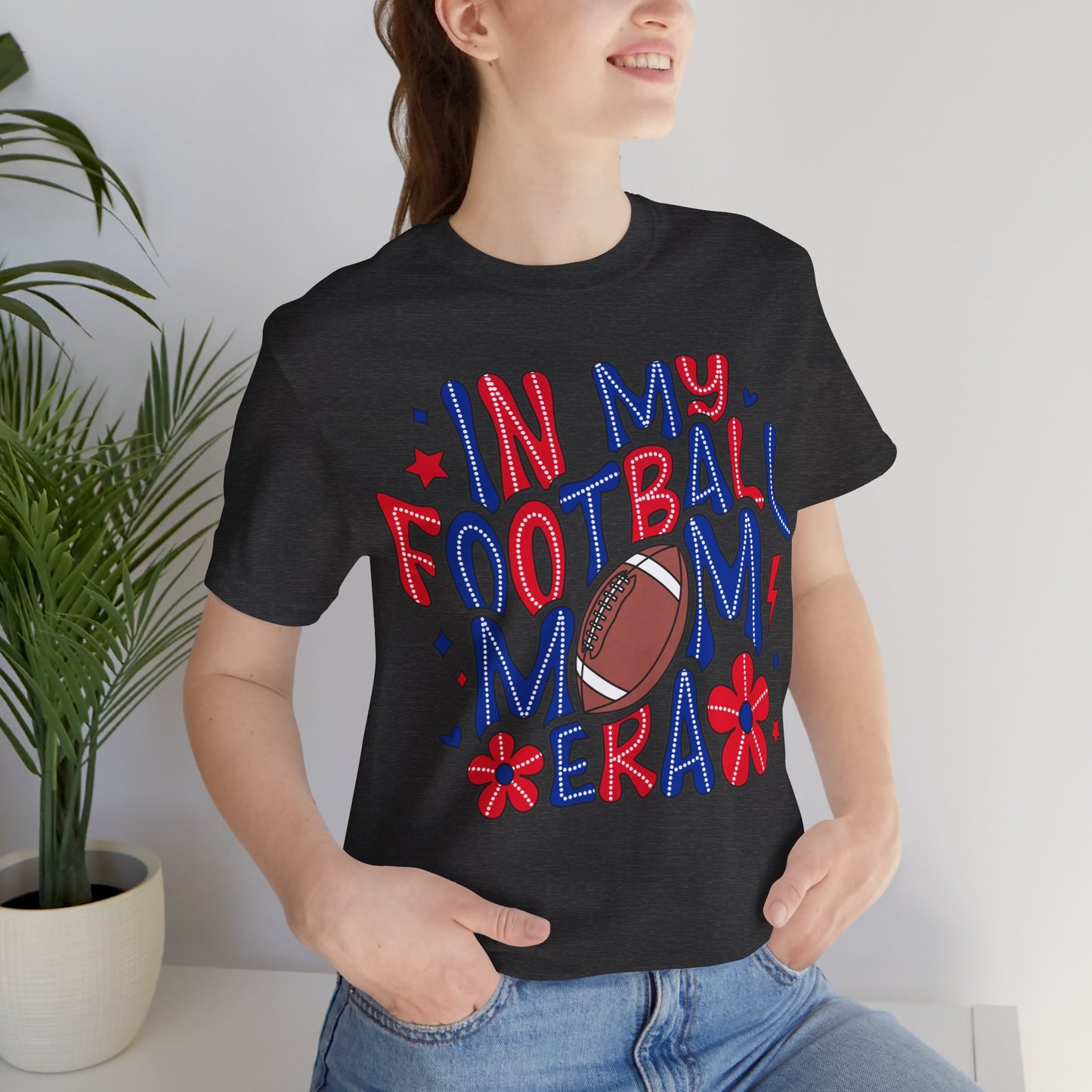 Football Mom ERA Unisex Jersey Short Sleeve Tee