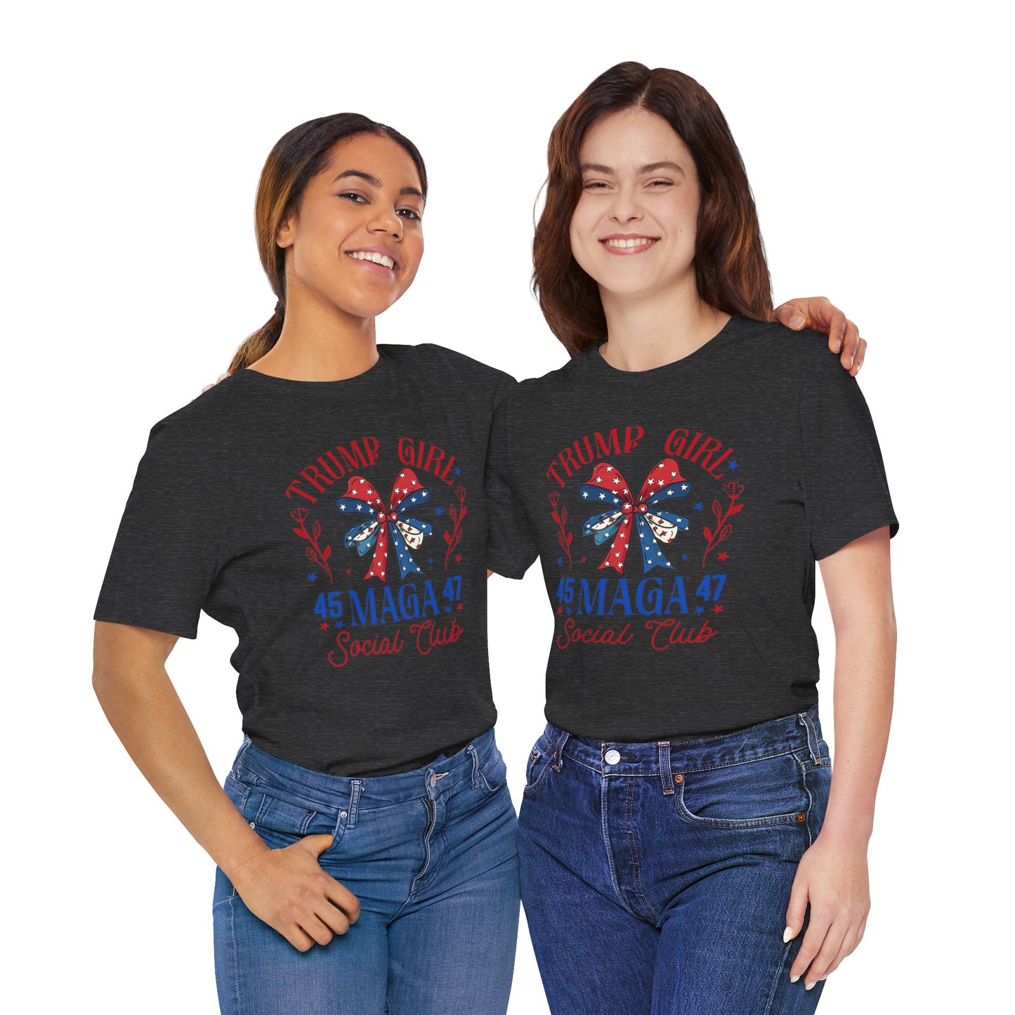 Trump Girl  MEGA 45 47Unisex Jersey Short Sleeve Tee