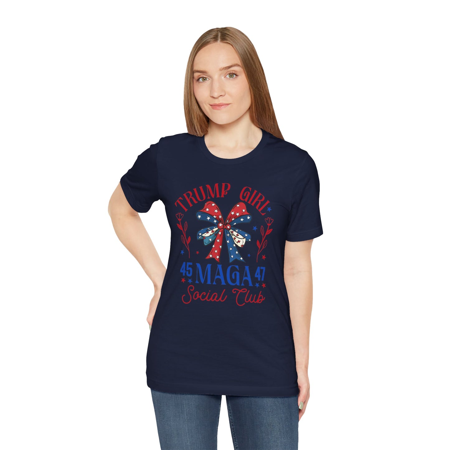 Trump Girl  MEGA 45 47Unisex Jersey Short Sleeve Tee