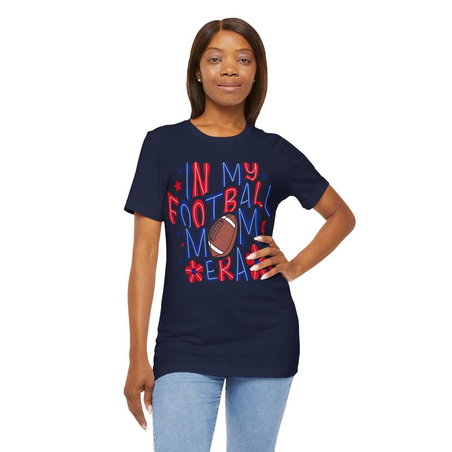 Football Mom ERA Unisex Jersey Short Sleeve Tee