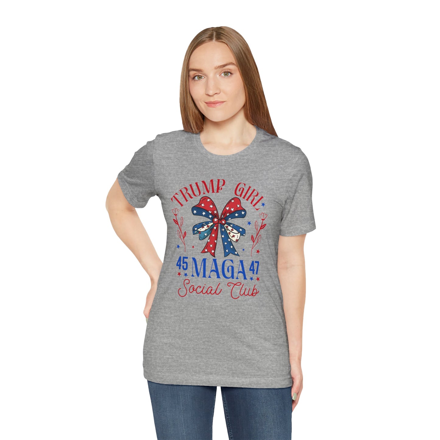Trump Girl  MEGA 45 47Unisex Jersey Short Sleeve Tee