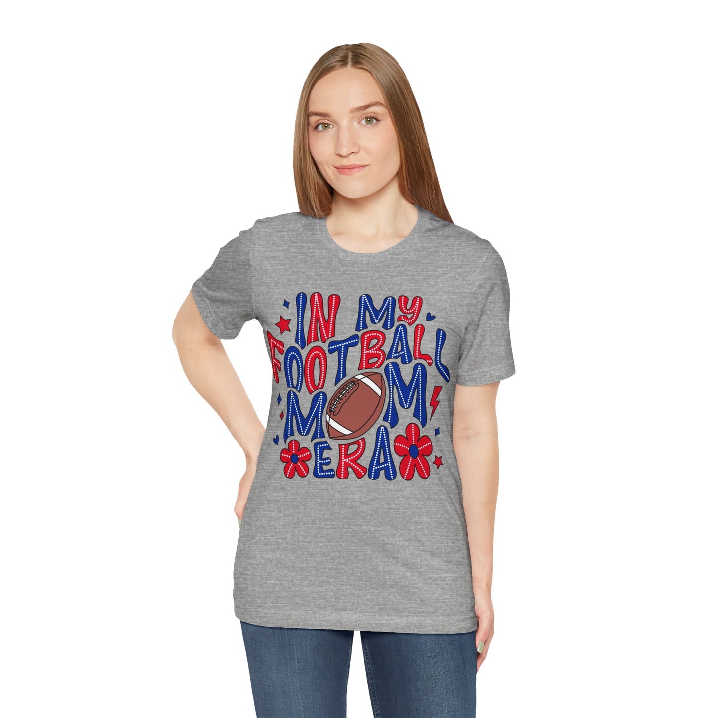 Football Mom ERA Unisex Jersey Short Sleeve Tee