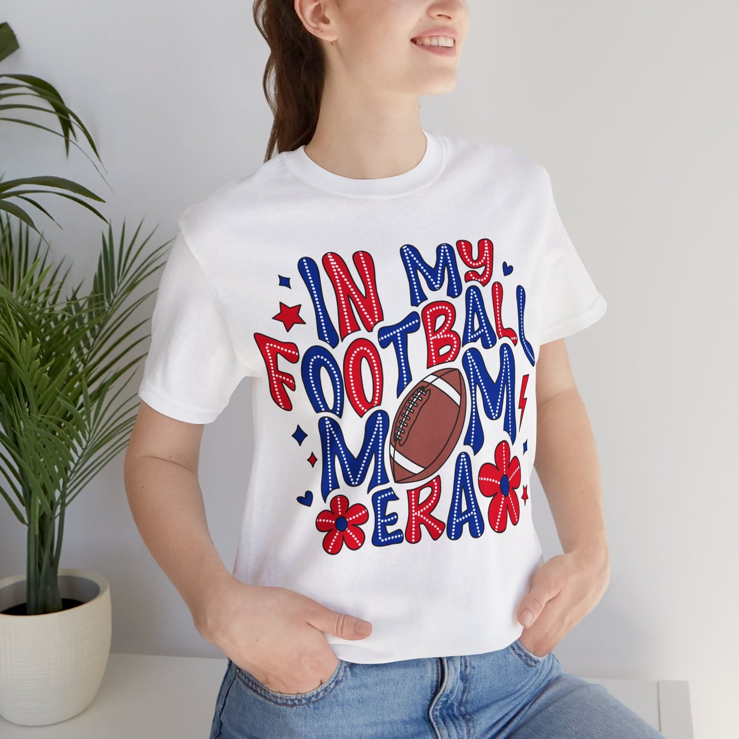 Football Mom ERA Unisex Jersey Short Sleeve Tee