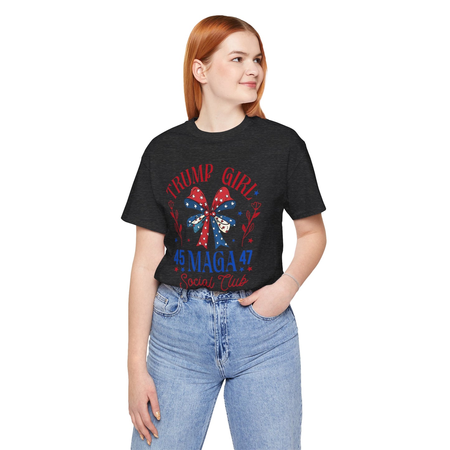 Trump Girl  MEGA 45 47Unisex Jersey Short Sleeve Tee