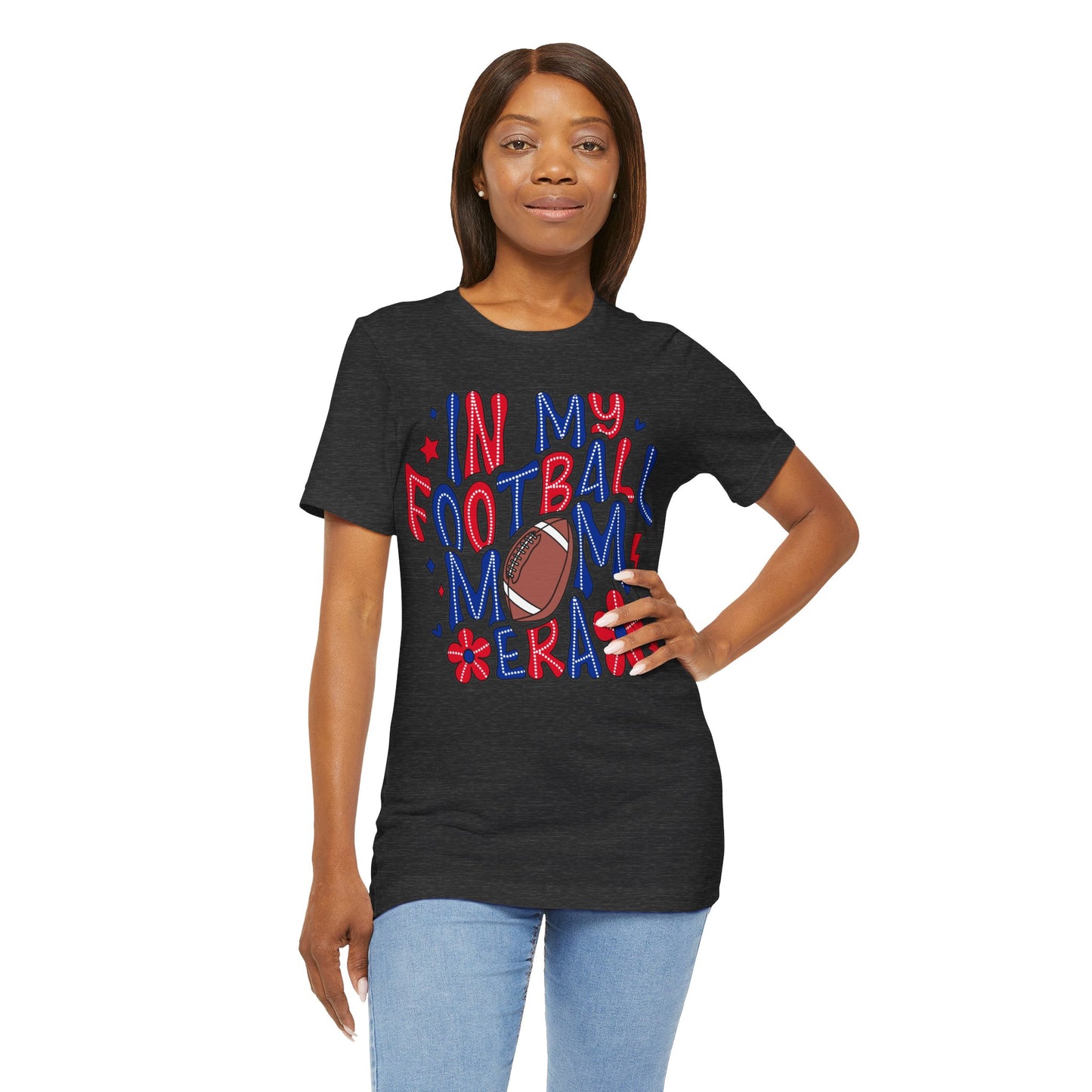 Football Mom ERA Unisex Jersey Short Sleeve Tee