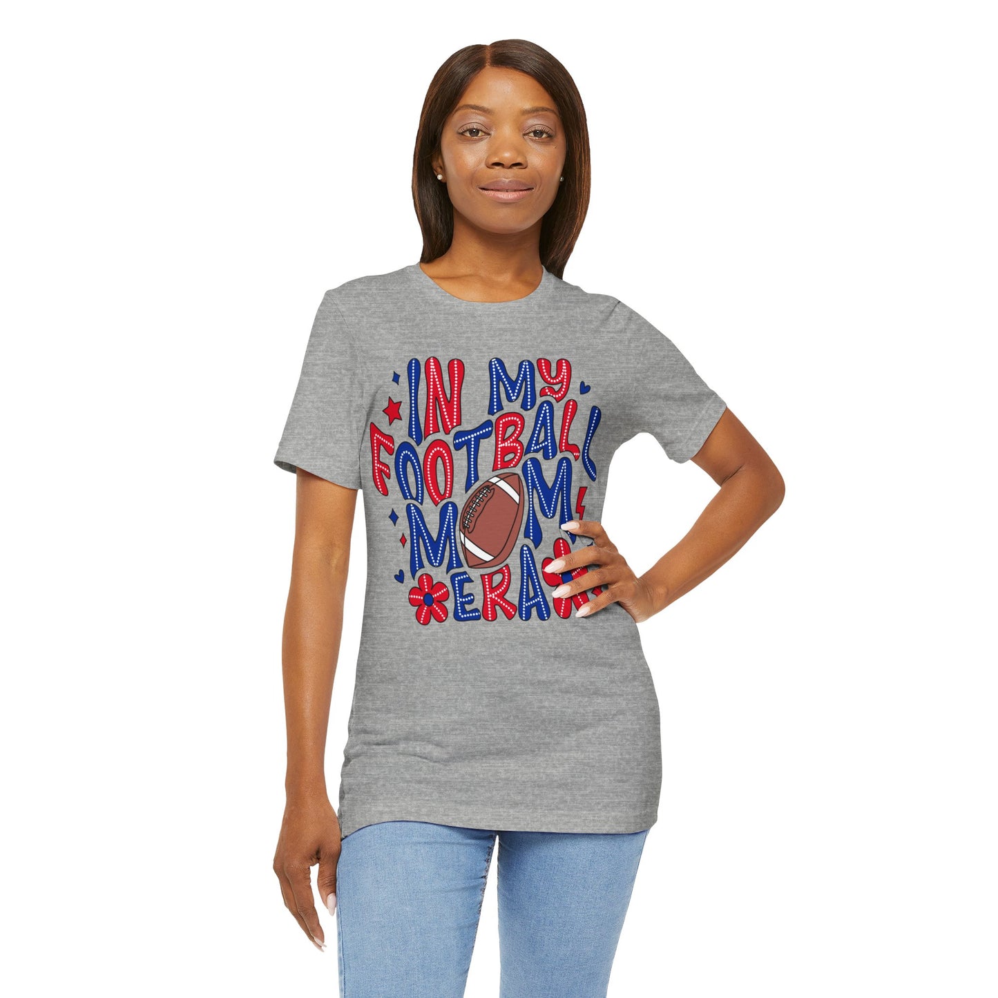 Football Mom ERA Unisex Jersey Short Sleeve Tee