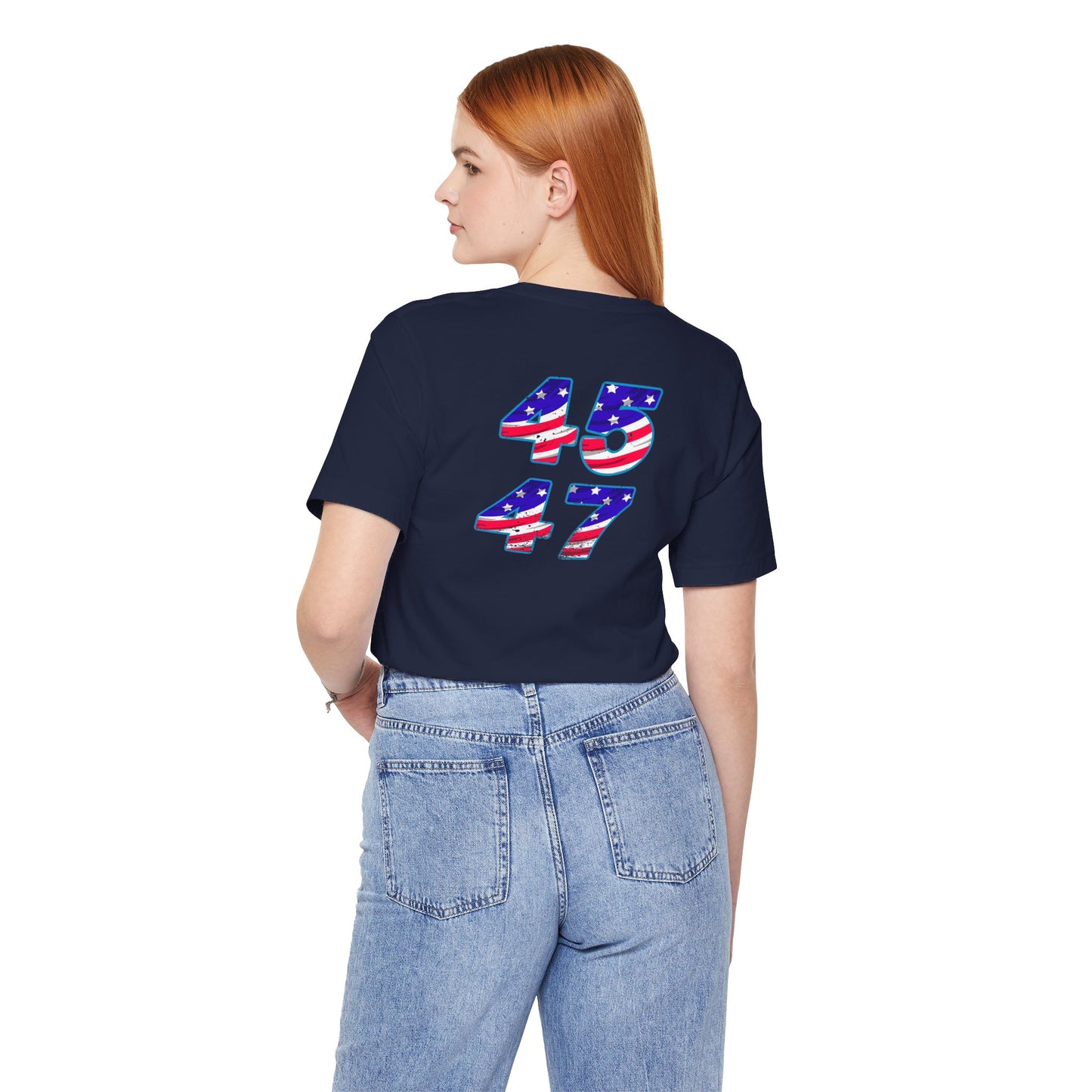 Trump Girl  MEGA 45 47Unisex Jersey Short Sleeve Tee